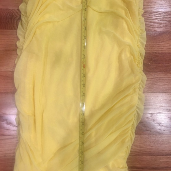 Yellow Ruched Dress - Picture 4 of 7